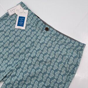 Jachs NY Bleeker Allover Pineapple Print Stretch Chino Short, Size W31, Lt. Blue